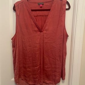 Vince camuto rumpled satin blouse Pink Xl